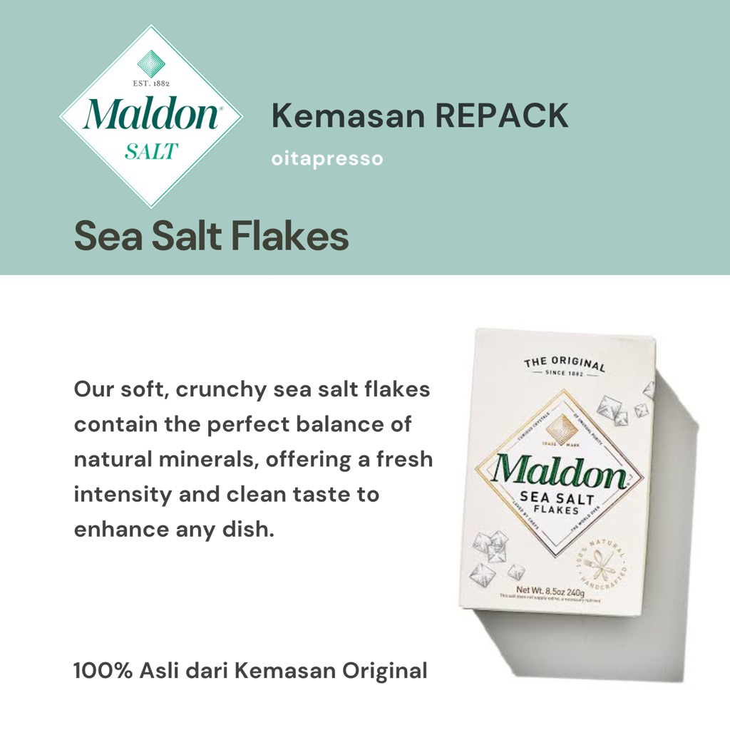 

REPACK - Maldon Sea Salt Flakes [10, 30, 50] g