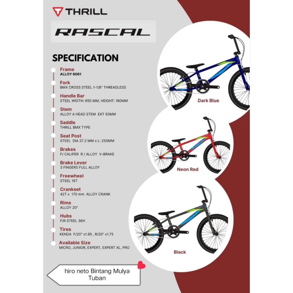 Sepeda BMX Thrill Rascal