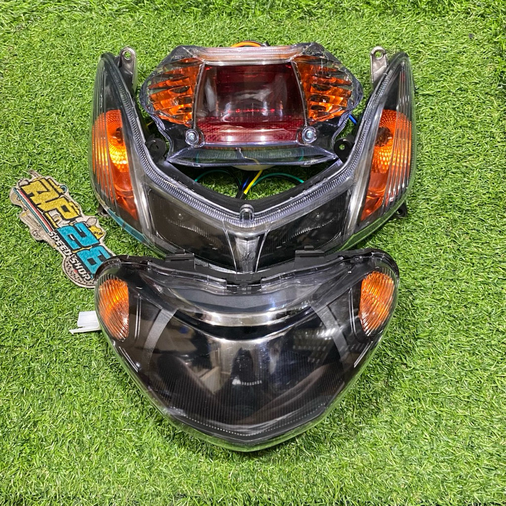 LAMPU DEPAN - LAMPU SEIN - LAMPU STOP MOTOR ( MIO SMILE ) MODEL STANDAR CUSTOM OREN GEN-A / HEADLAMP