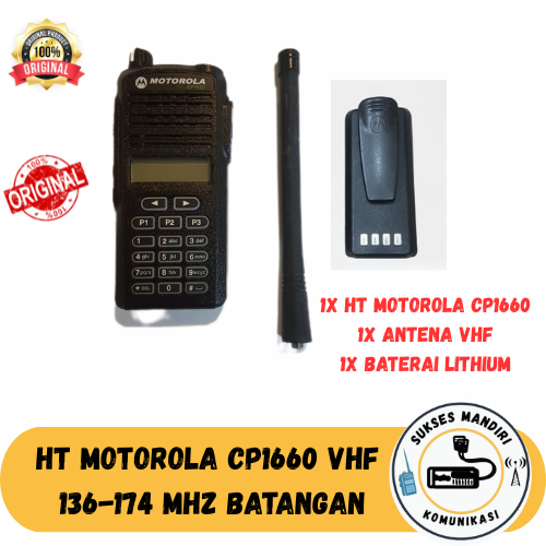 HT Motorola CP1660 VHF 136 174 Mhz Second Original Batangan Pesenan