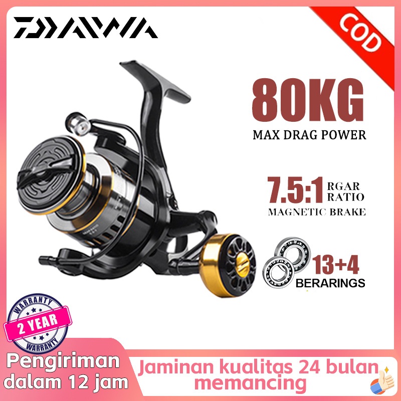 Indonesia Spot fishing reel Spinning Reel+PancingTetapkan Penawaran mesin mancing casting rod castin