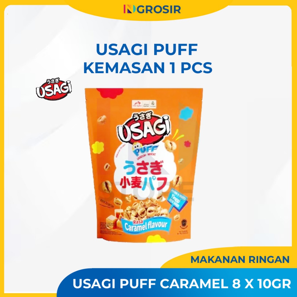

Usagi Puff Caramel Flavour Kemasan 8x10 gram