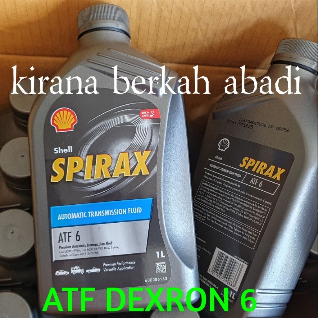 OLI ATF SHELL SPIRAX ATF DEXRON 6  KEMASAN 1 LITER