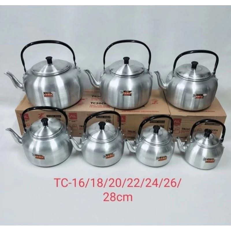 Teko Ceret Alumunium Cor Global Eagle / Ketel Air Minum 18 20 22 24 26 cm