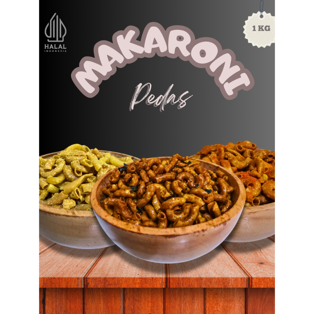 

(1 KG) Makaroni Pipa Rasa Pedas Daun Jeruk Kriuk Renyah
