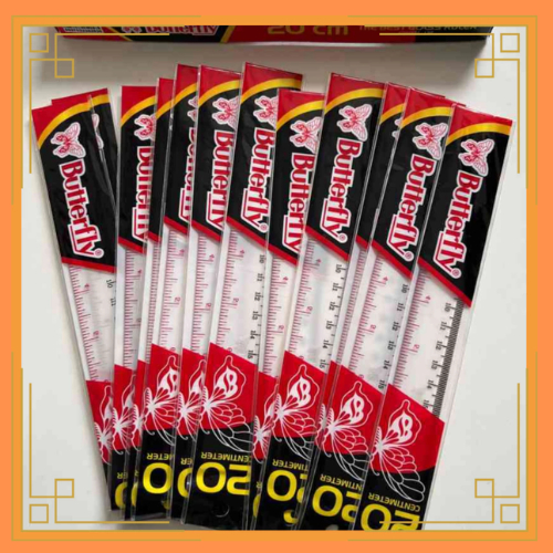 

BUTTERFLY Penggaris Plastik 20 Dan 30 Cm