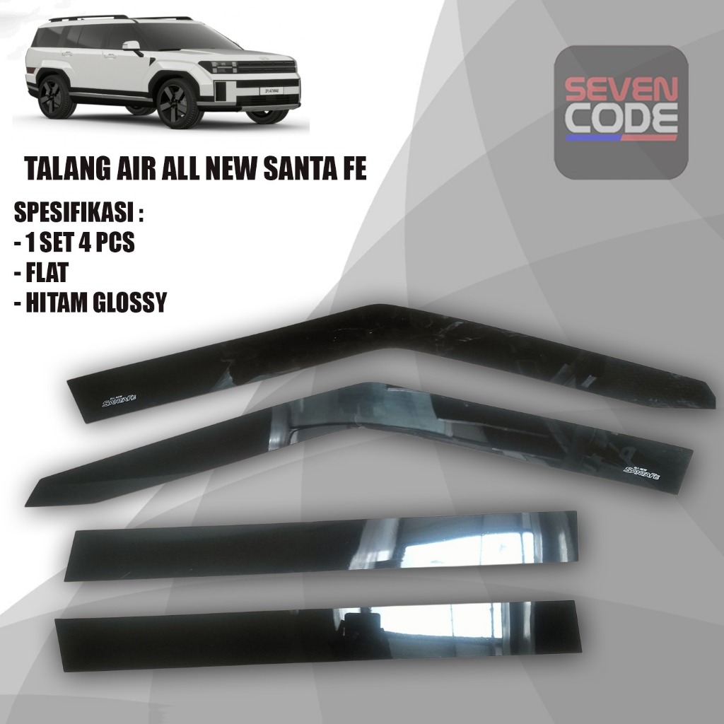 TALANG AIR HYUNDAI SANTA FE MODEL FLAT / SIDE VISOR HYUNDAI SANTA FE FLAT