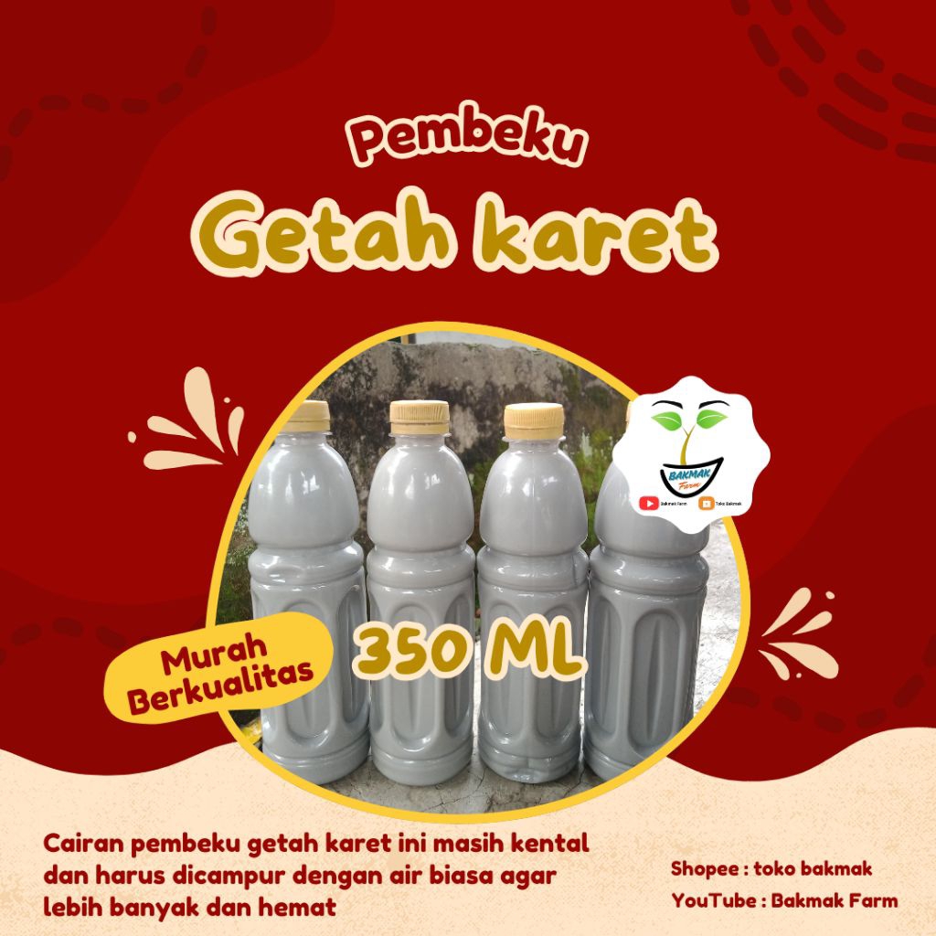 PEMBEKU GETAH KARET pupuk oles poles pembeku pengental penggumpal pengeras penambah perangsang pemba