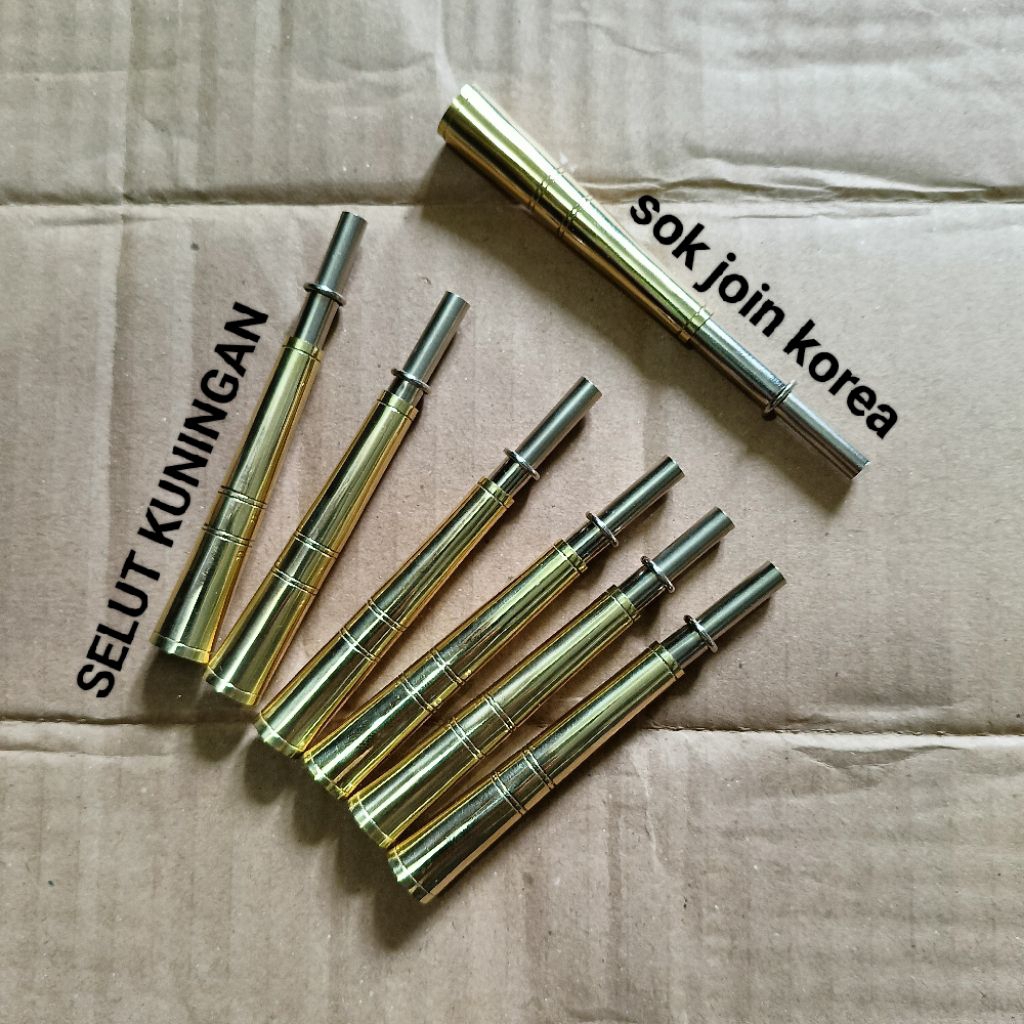 Satu set slut Kuningan cabut pahul selut joran timbang sok joran timbang