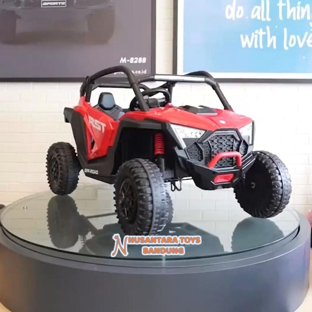 Mobil Aki Anak Jeep RST Jeep UTV Jumbo Bisa 2 Anak ORIGINAL PMB M9288 M 9288 SNI Bisa Remote Mobil R