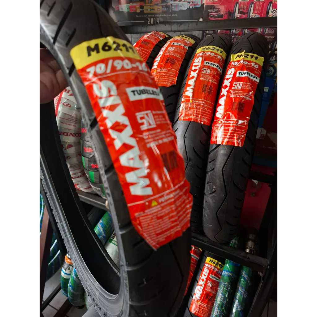 BAN LUAR MAXXIS 16 INC BAN LUAR NOUVO SKYWAVE HAYATE 70/90 80/90 MAXXIS WB MOTOR BANDUNG