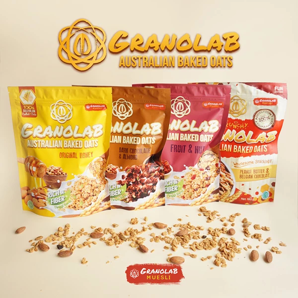 

GRANOLAB MUESLI MAKANAN RINGAN 105 GR