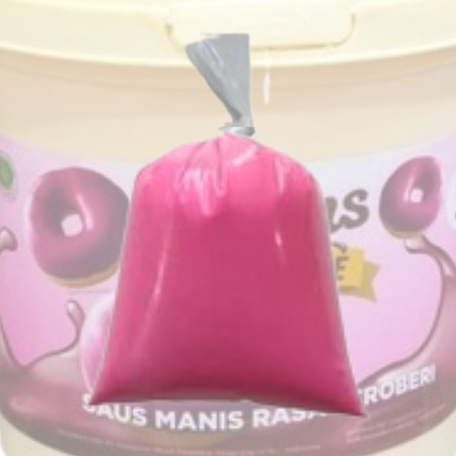 

Collins Dip Glaze Strawberry Saus Manis Rasa Stroberi curah / repack