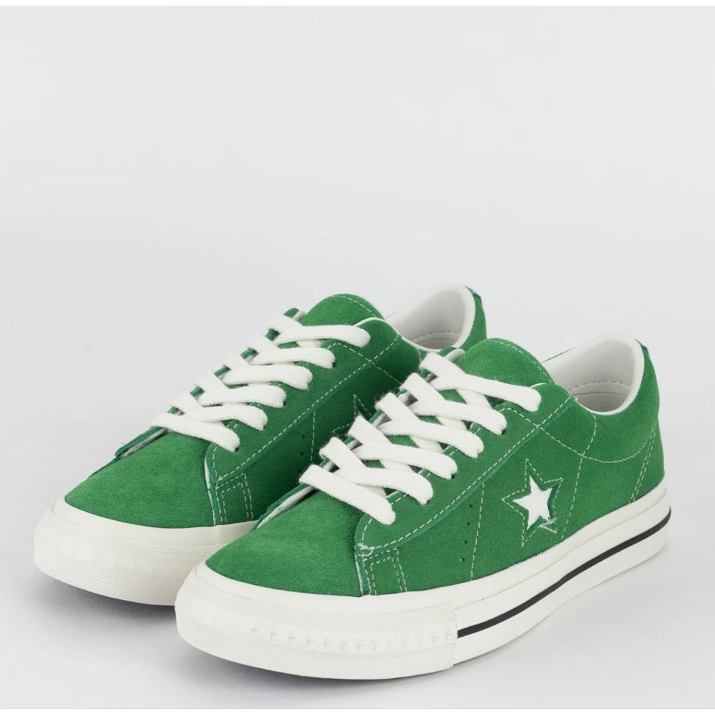 Converse One Star 95 Classic Suede Skate 90s Look Ox Green Vintage White