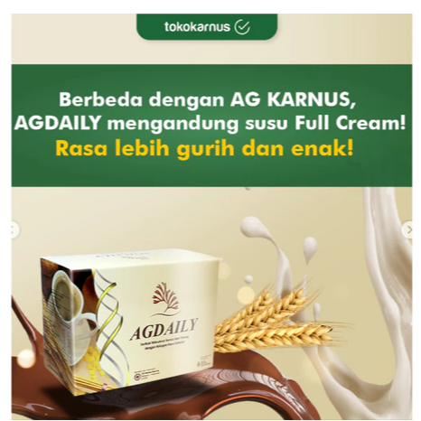 

AG Daily Alga Gold Daily AG Sereal Rasa Susu