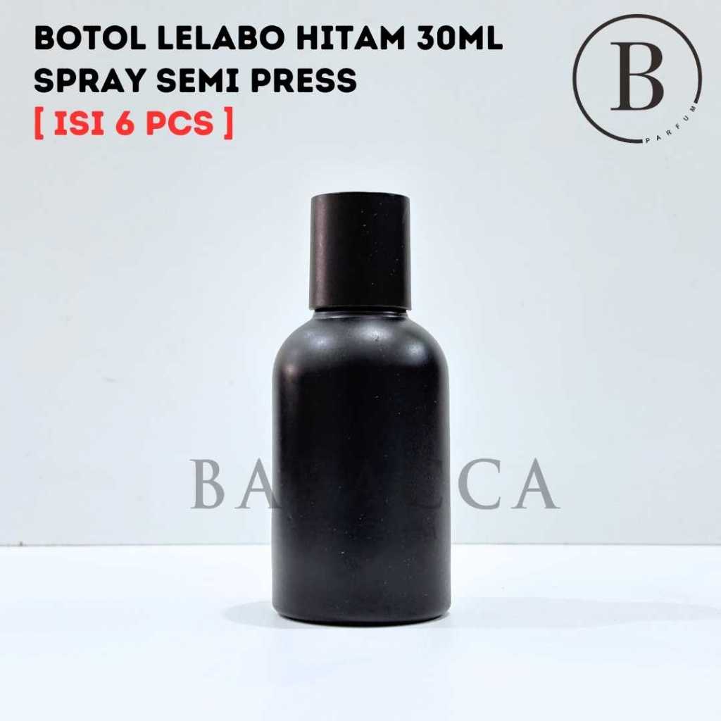 Botol Parfum Le Labo 30ML Semi Press Full Hitam - Botol Parfum Kosong Le Labo - Botol Le Labo 30ML