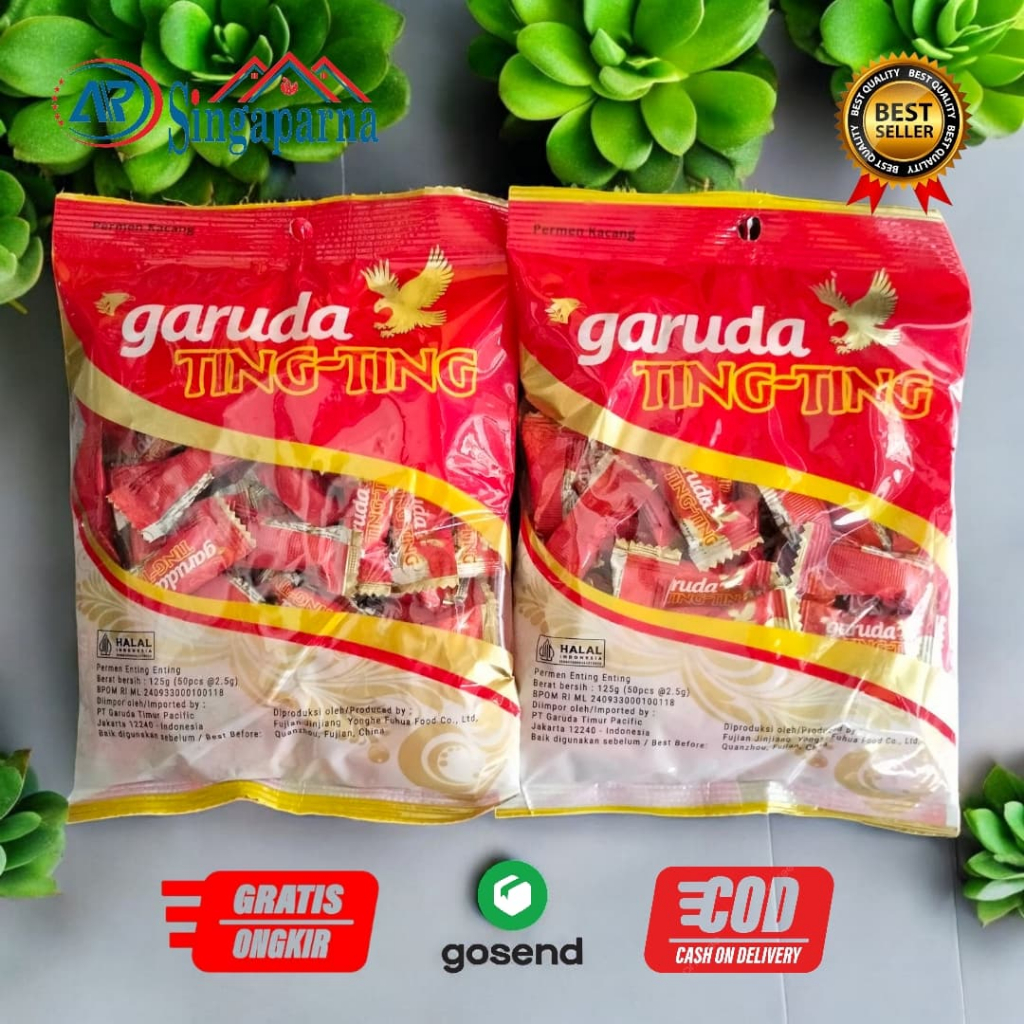 

Permen Garuda Ting Ting 125g (isi 50 Pcs @ 2.5g/Pcs)