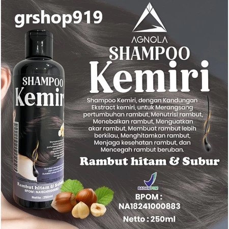 Shampoo Kemiri Hitam / Shampoo Penghitam Rambut Uban