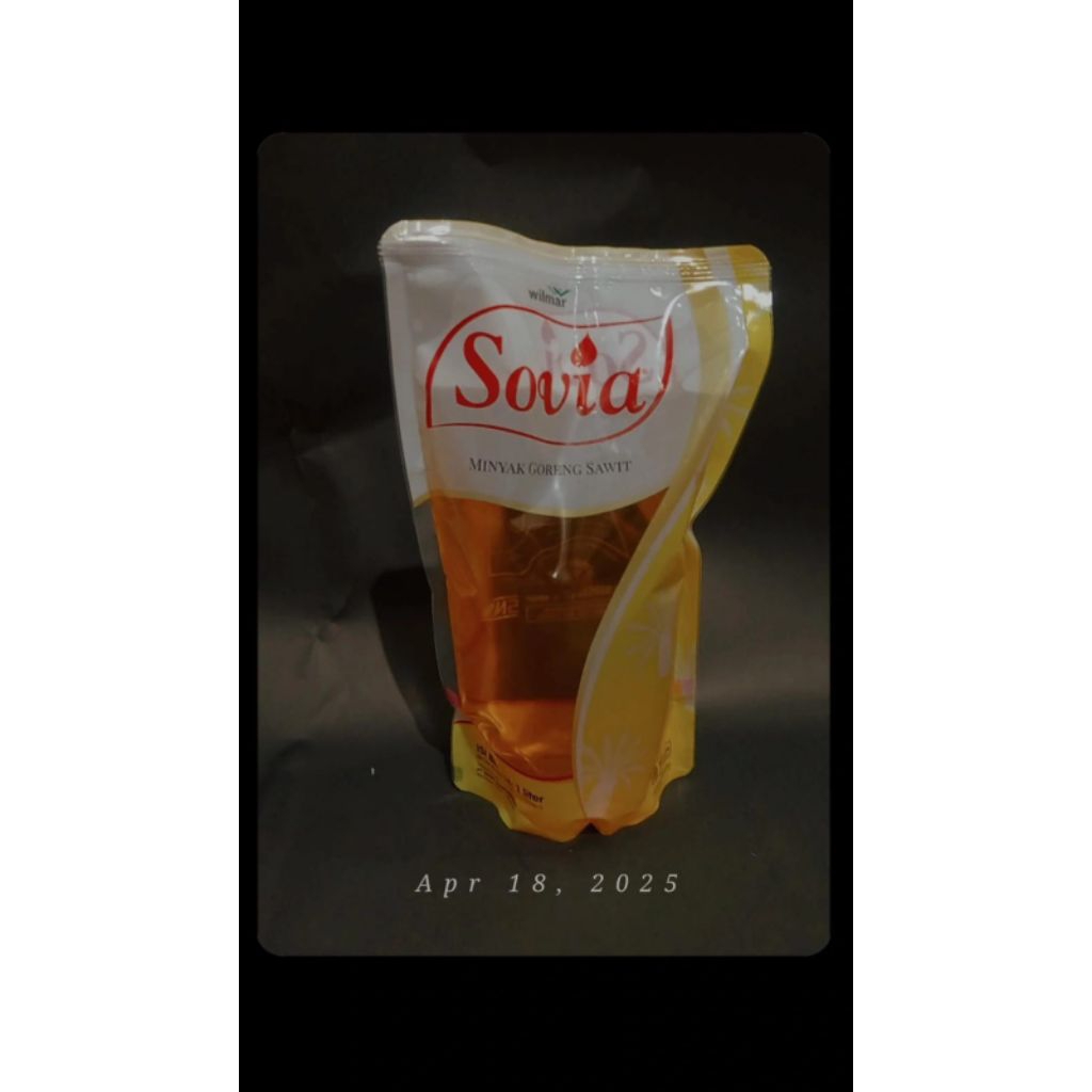 

MINYAK GORENG SOVIA KEMASAN 1 LITER / Minyak Sovia Refill pouch