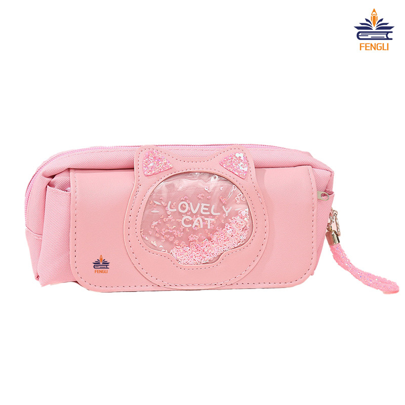 

FENGLI Pouch Pensil Motif Kucing & Pasir