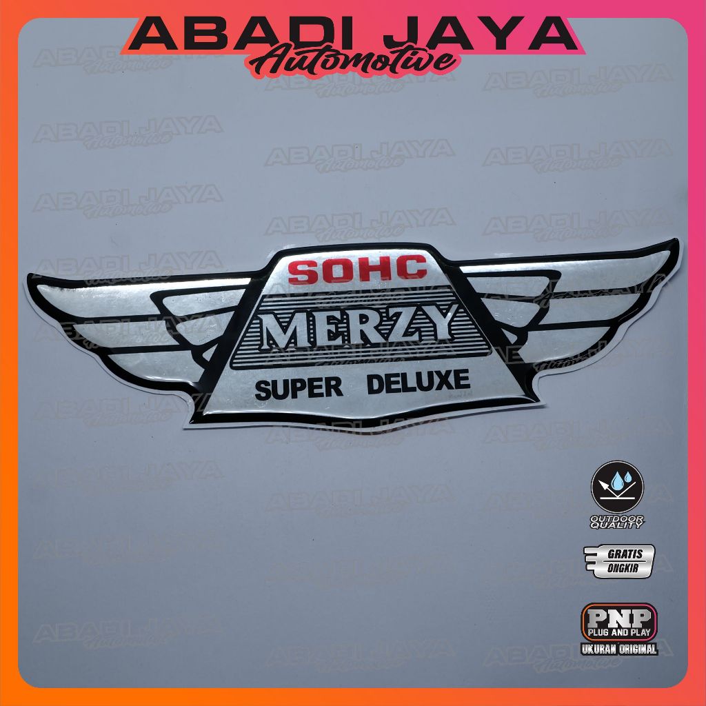 Emblem timbul kawasaki binter merzy / emblem sayap binter merzy / emblem box aki binter merzy