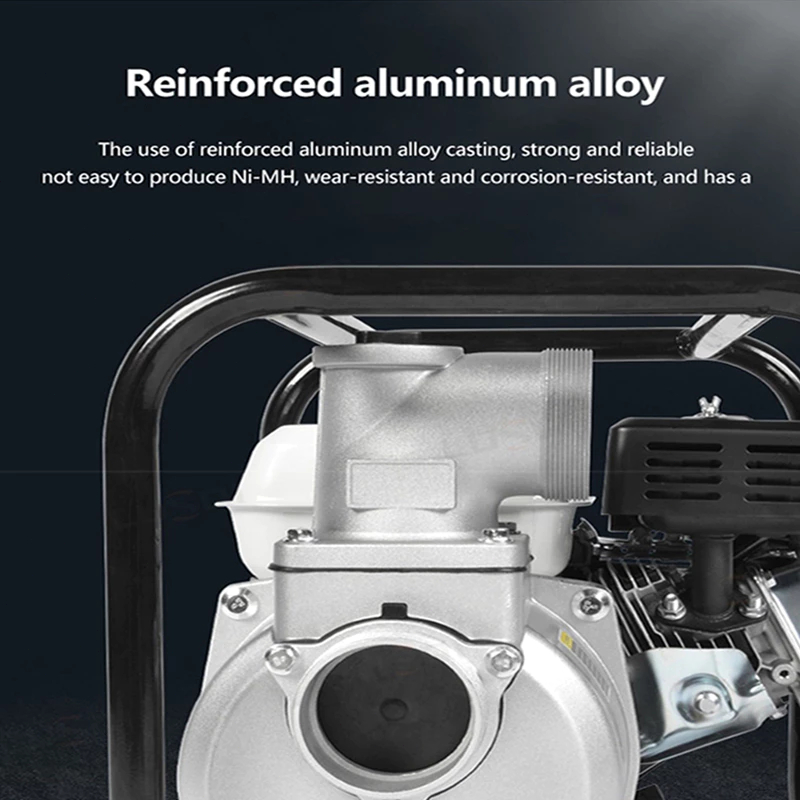 NJH Reaim Mesin Pompa Air Bensin 1/2/3 Inch Outdoors Pompa Irasi Sedot Pompa air mesin bensin tugas