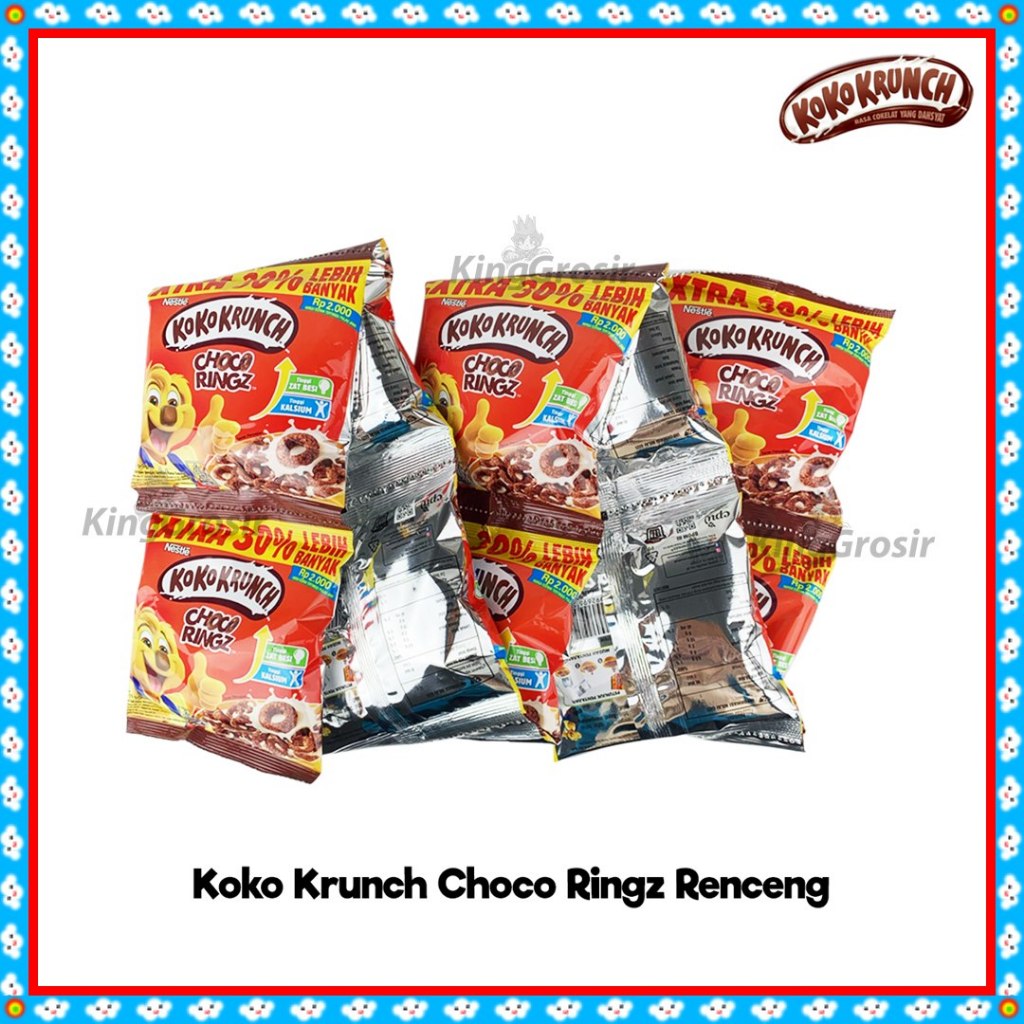 

Nestle Koko Krunch Choco Ringz Renceng Isi 10 Sachet / Snack Sereal Koko Krunch