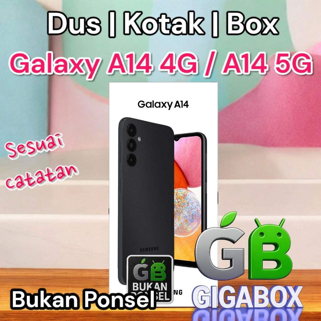 

Dus Kardus Box Galaxy A14 / A14 5G Tersedia Dus Only & Fullset (Sesuai Catatan)