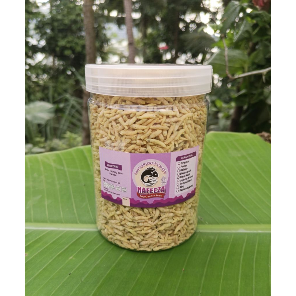 

Ikan sruwet crispy kemasan toples