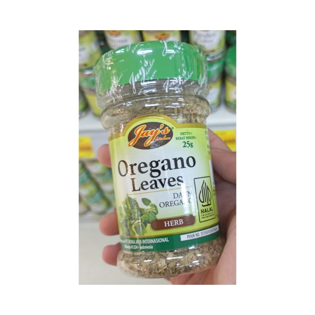 

JAY'S OREGANO LEAVES 25GR ISI 3 BOTOL