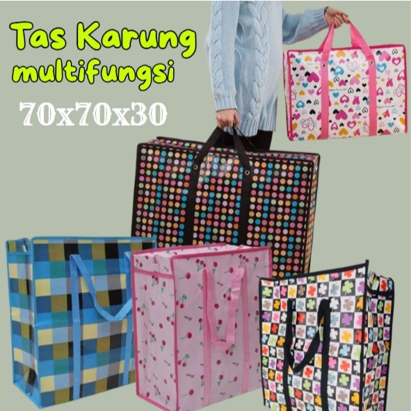 Tas Karung Super Jumbo Multifungsi - Tas Laundry Tas Belanja Muat Banyak Tas Jumbo Karung Tebal Anti