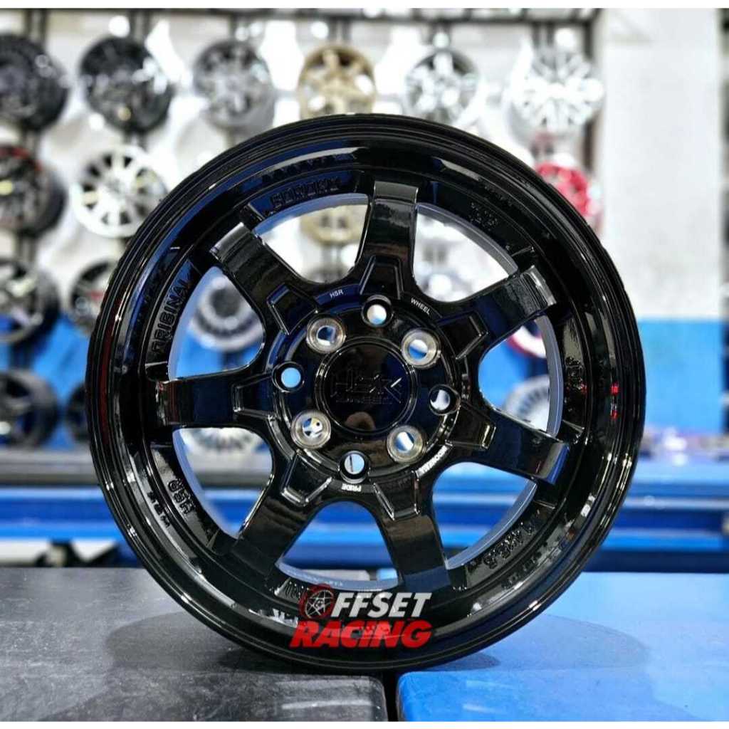 Velg HSR Ring 14 Agya Ayla Calya Sigra Brio Xenia Velg Mobil HSR BOROKO TJH R14 Lebar 5,5