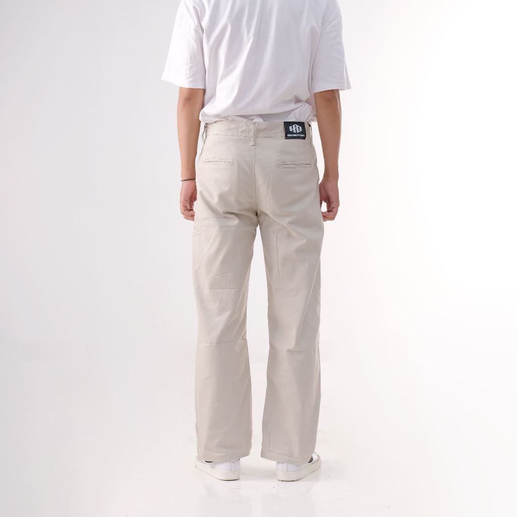 Gavza Celana Chinos Pria Panjang Standar Cream