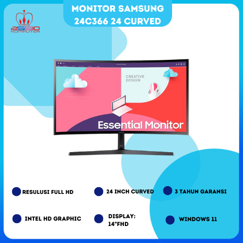 Samsung Monitor 24F390 Curved LED 24" Inch