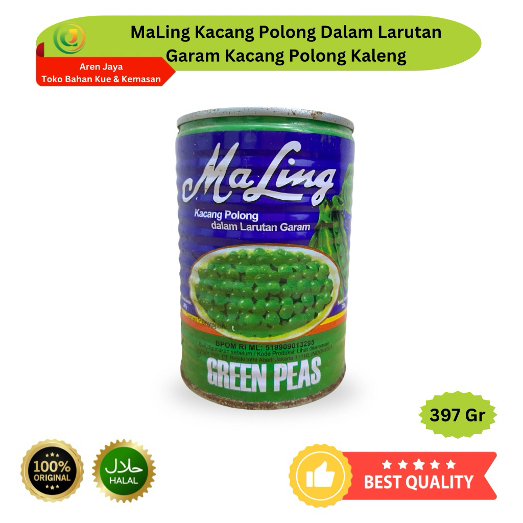 

Maling Green Peas Kacang Polong Dalam Kaleng 397 Gram Original