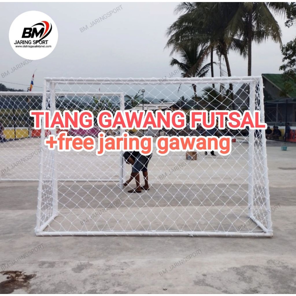 Tiang gawang futsal portable 1 set (2 Gawang)
