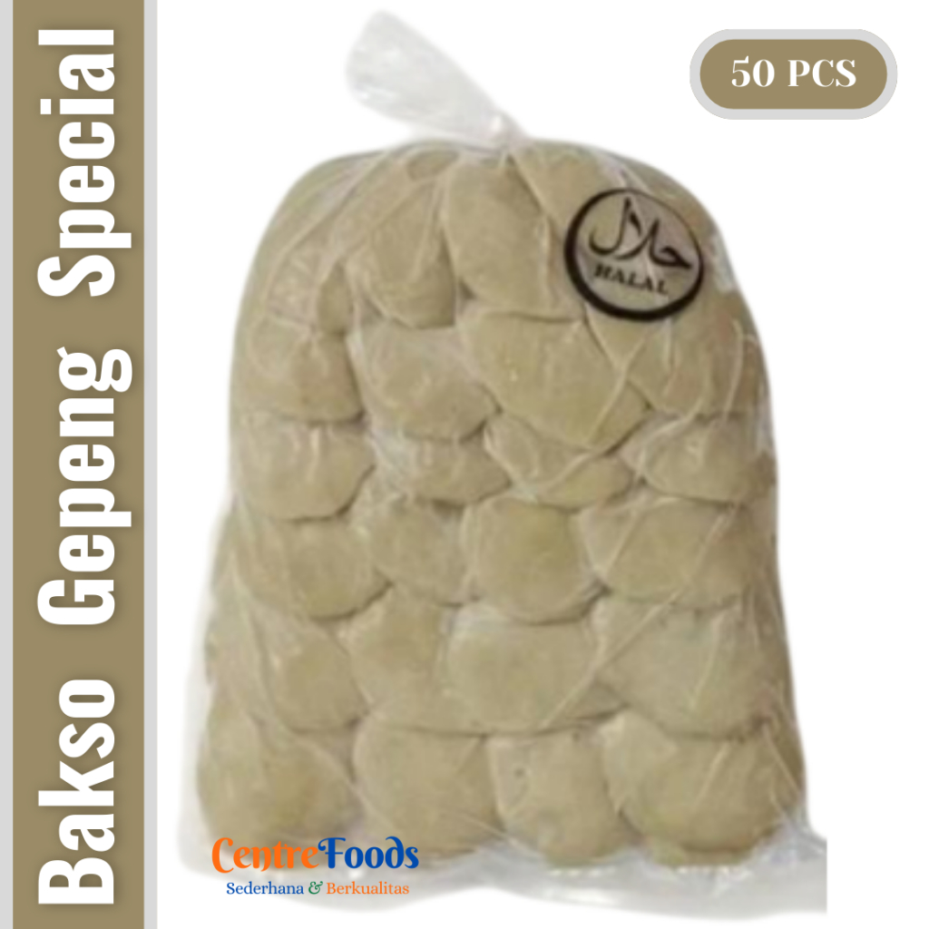 

Bakso Sapi Gepeng Special - Baso Sapi Gepeng HOME MADE | Isi 50 Pcs - 500gr [ Harga Per BKS ]