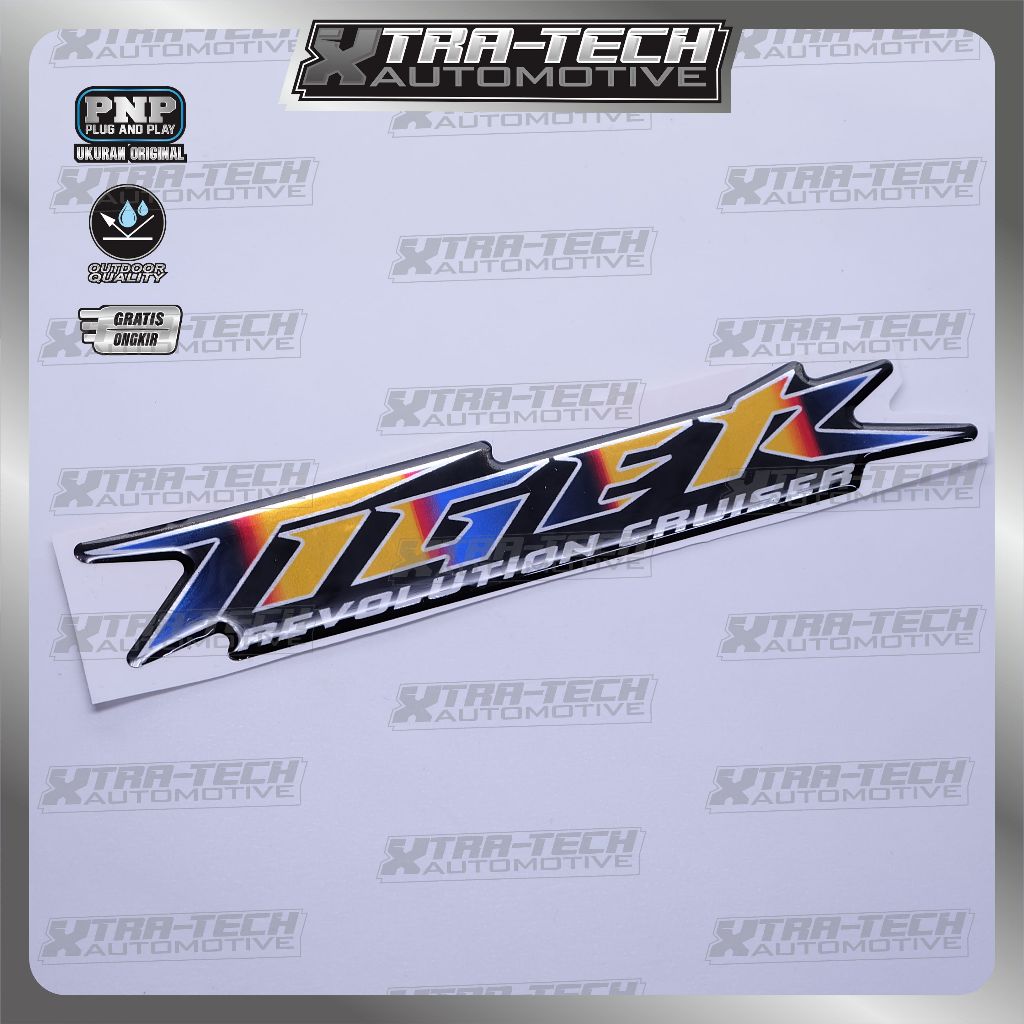 emblem timbul honda tiger / emblem 3d honda tiger / stiker timbul honda tiger / emblem herex / stike