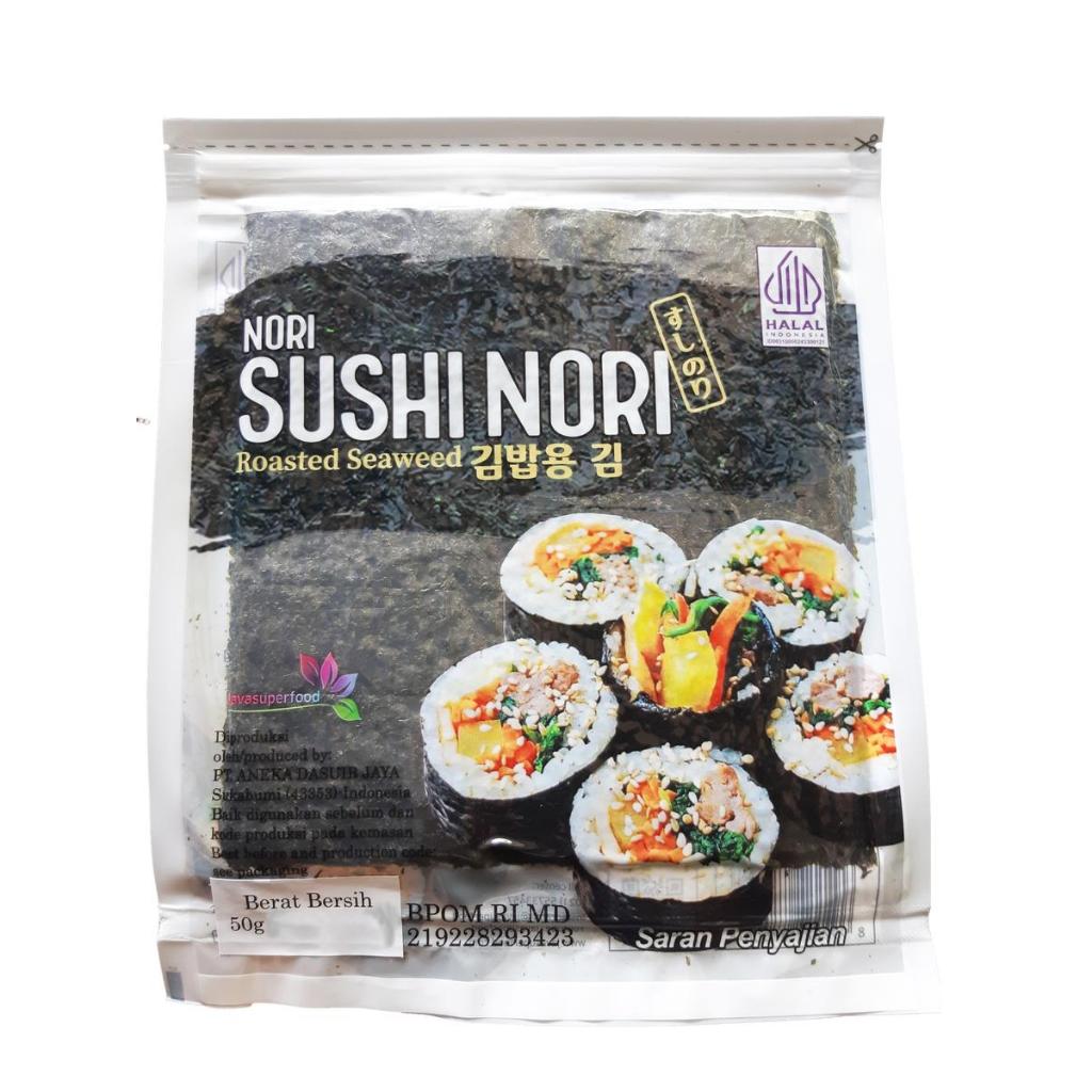 

Java Super Food Sushi Nori Seaweed Rumput Laut Panggang 20 Lembar