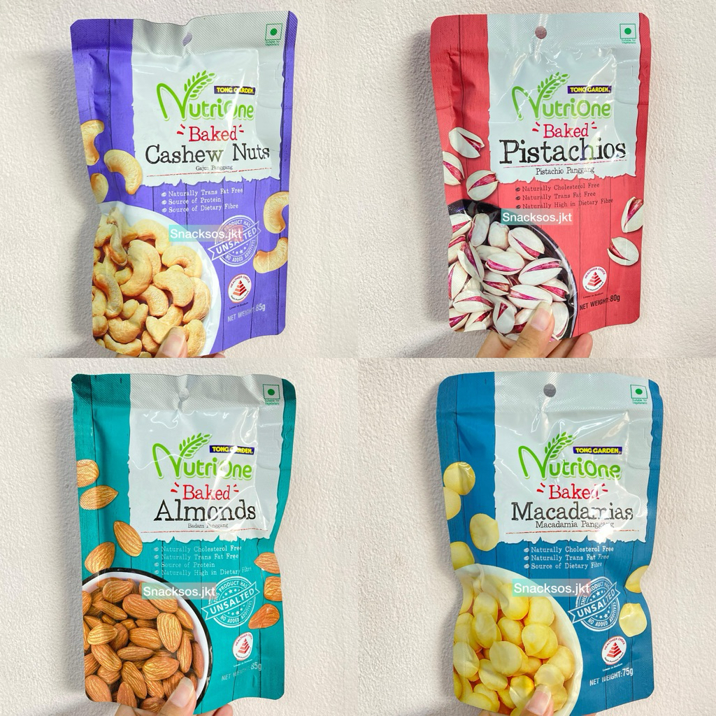 

TONG GARDEN NUTRIONE BAKED MACADAMIA / BAKED ALMOND / BAKED CASHEWNUT / BAKED PISTACHIOS - KACANG MALAYSIA