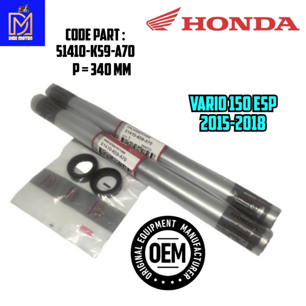 AS SHOCK/SOK DEPAN+SEAL SHOCK HONDA VARIO 150 ESP KUALITAS ORIGINAL OEM