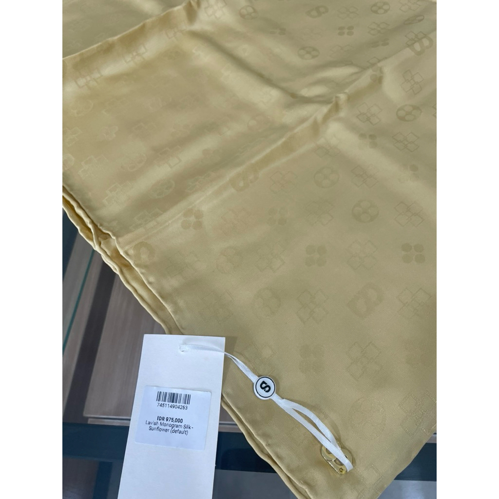 Buttonscraves Lavish Monogram Silk - Sunflower