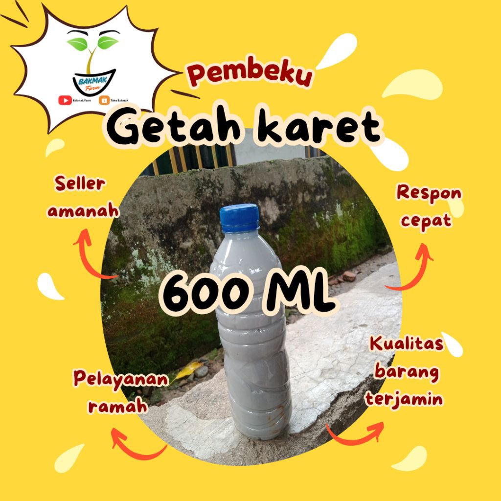 PEMBEKU GETAH KARET pupuk oles poles pembeku pengental penggumpal pengeras penambah perangsang pemba