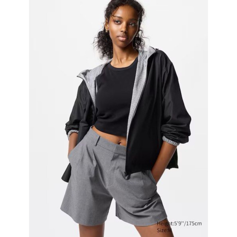 preloved jacket parka Uniqlo black size M