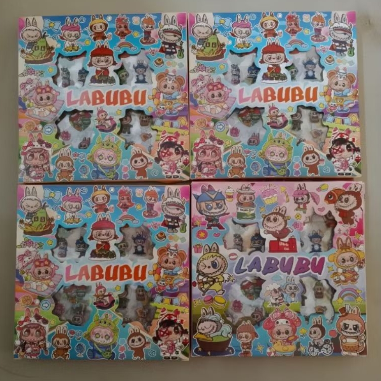 

(COD) | STICKER MOTIF LABUBU | MAINAN ANAK STIKER | { 1 BOX } ISI 100 PCS