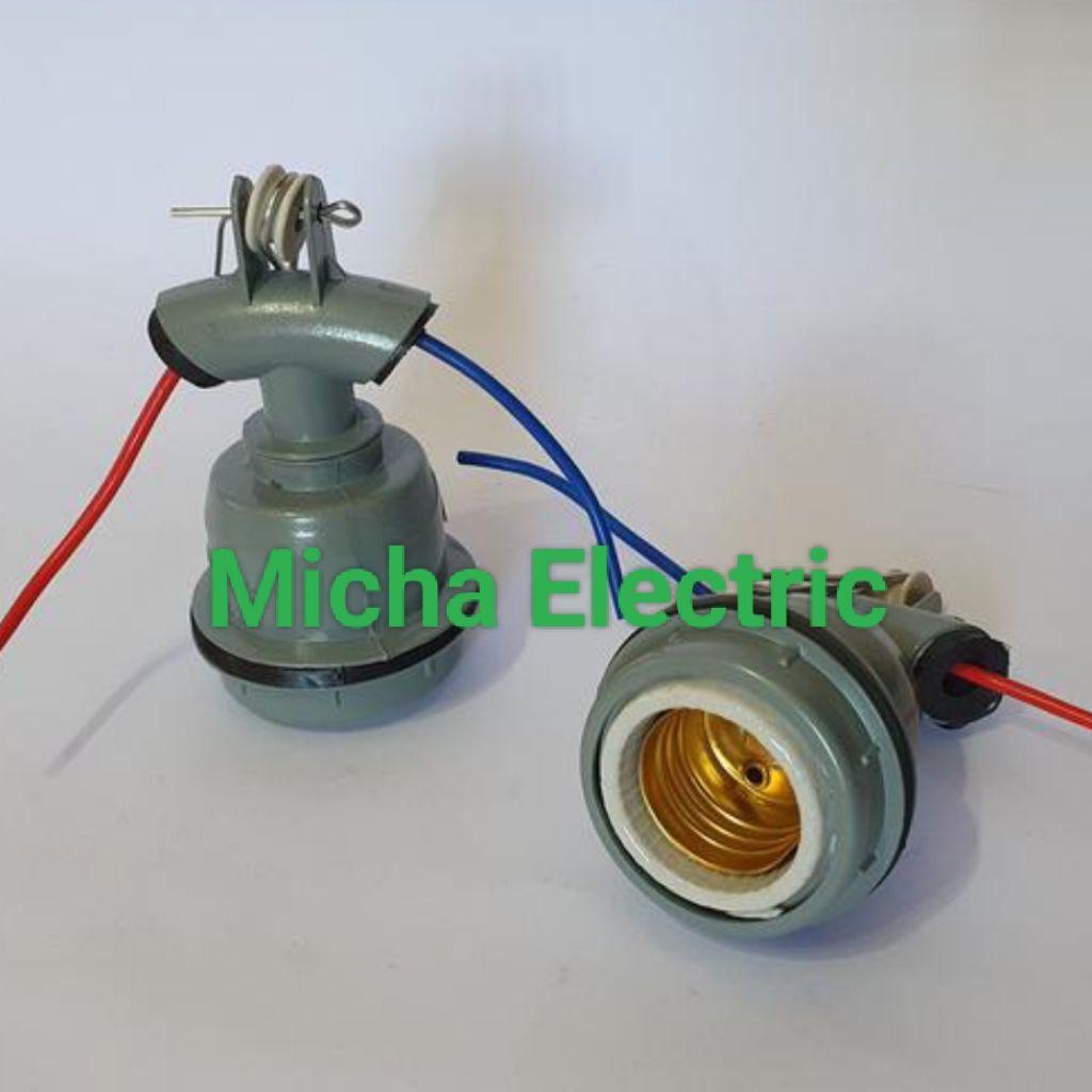 Fitting Gantung Keramik Besi WD E27 / Fitting Gantung WD E27