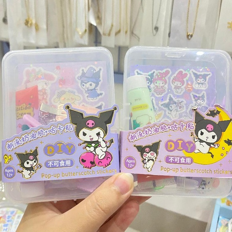 

Stiker DIY Sanrio Kuromi Bisa Jadi Gantungan Kunci - Stiker Imut Mainan Anak Harga Grosir Bisa Cod