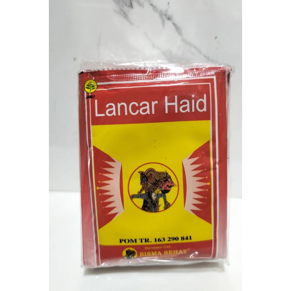 

Jamu Lancar Haid - Bisma Sehat kemasan pack isi 10 sachet