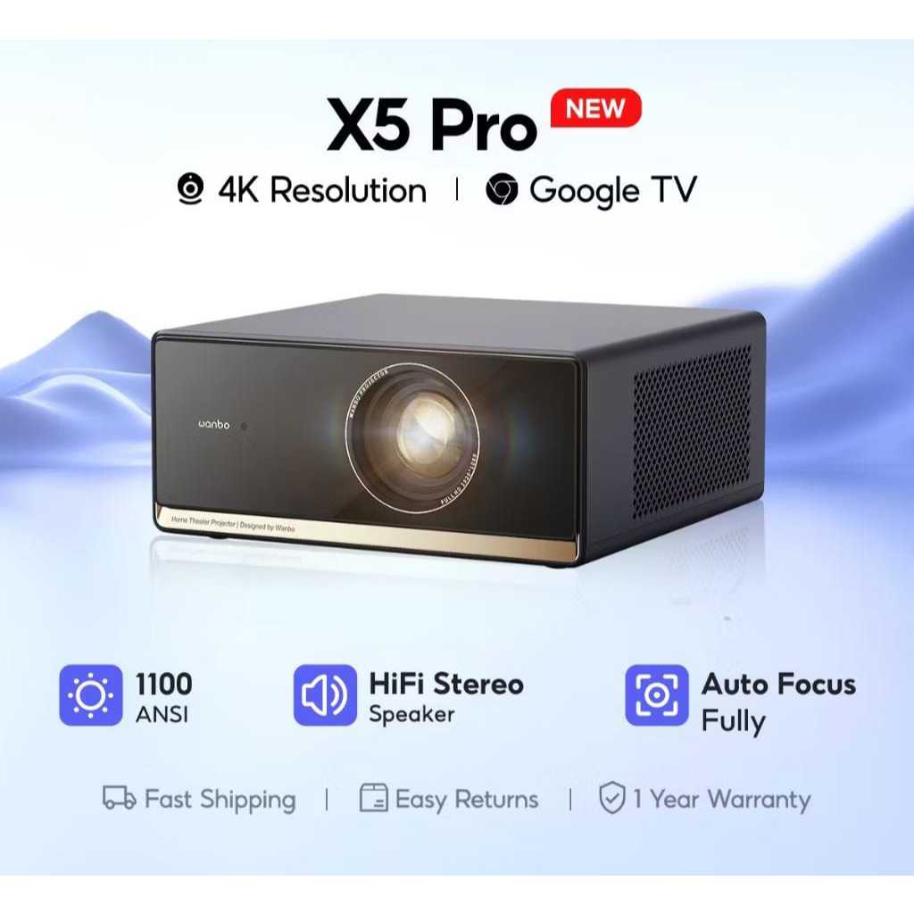 wanbo x5 pro proyektor google TV