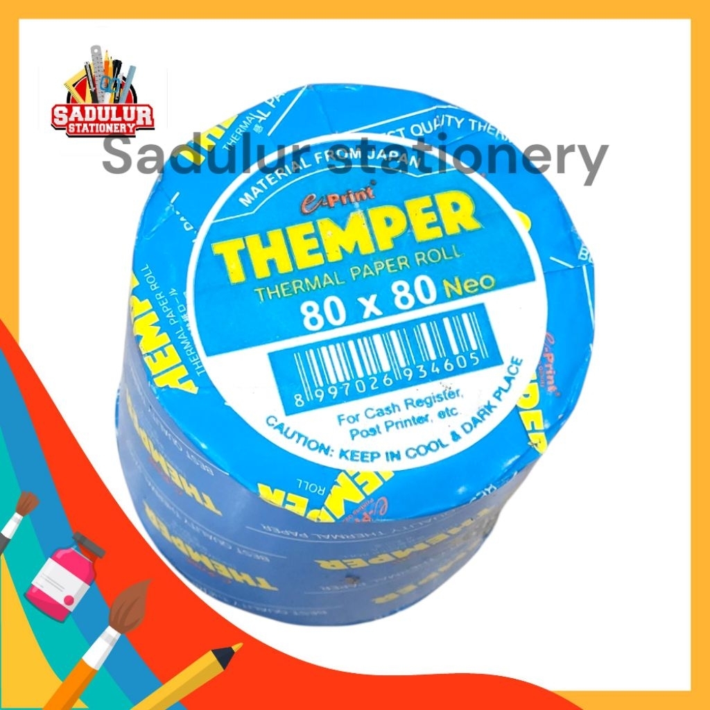 

1 Pcs - Kertas Thermal 80 x 80mm Themper Eprint Thermal Roll